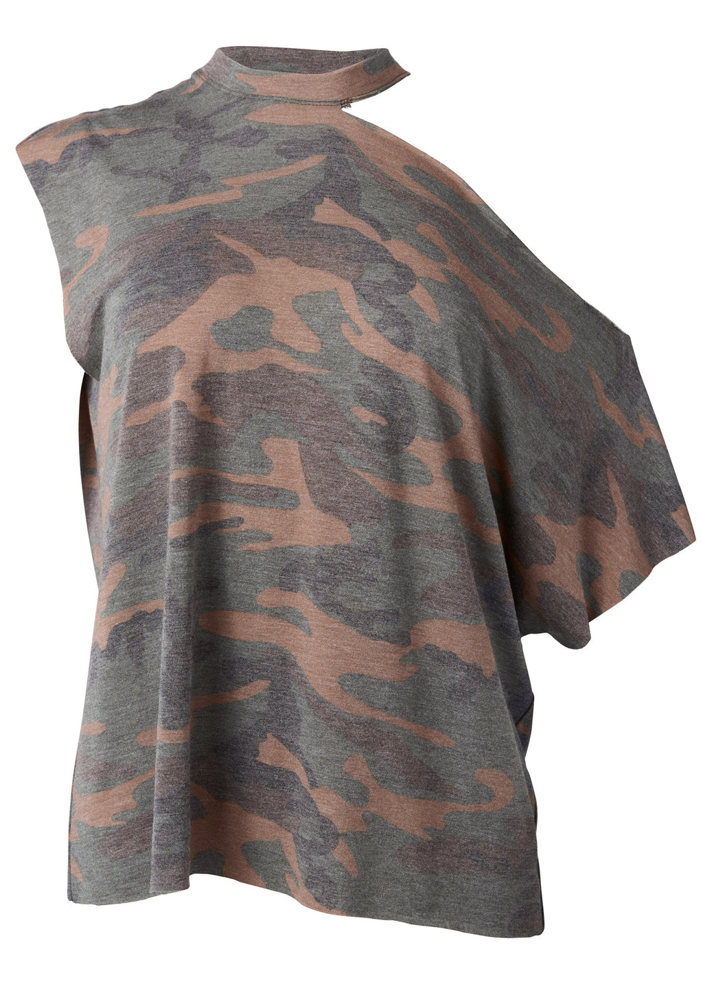 Camo Lounge Top - Green Multi