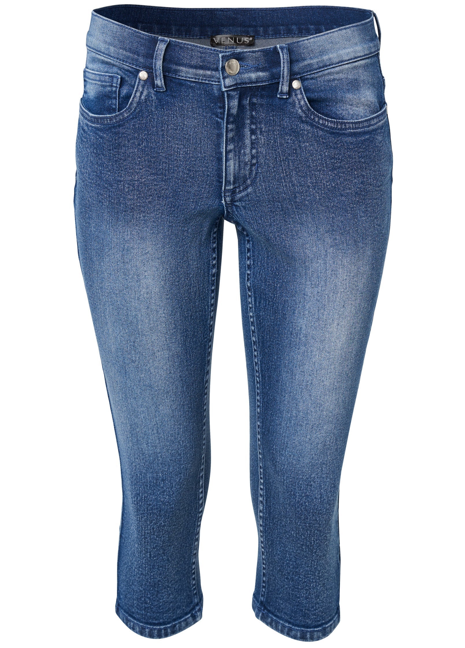 Cindy Capri Jeans - Medium Wash