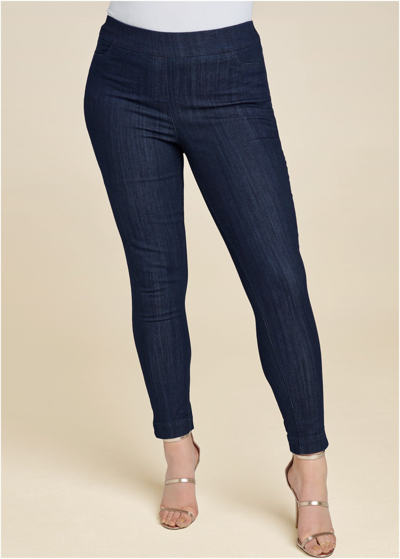 Slimming Stretch Jeggings - Dark Wash