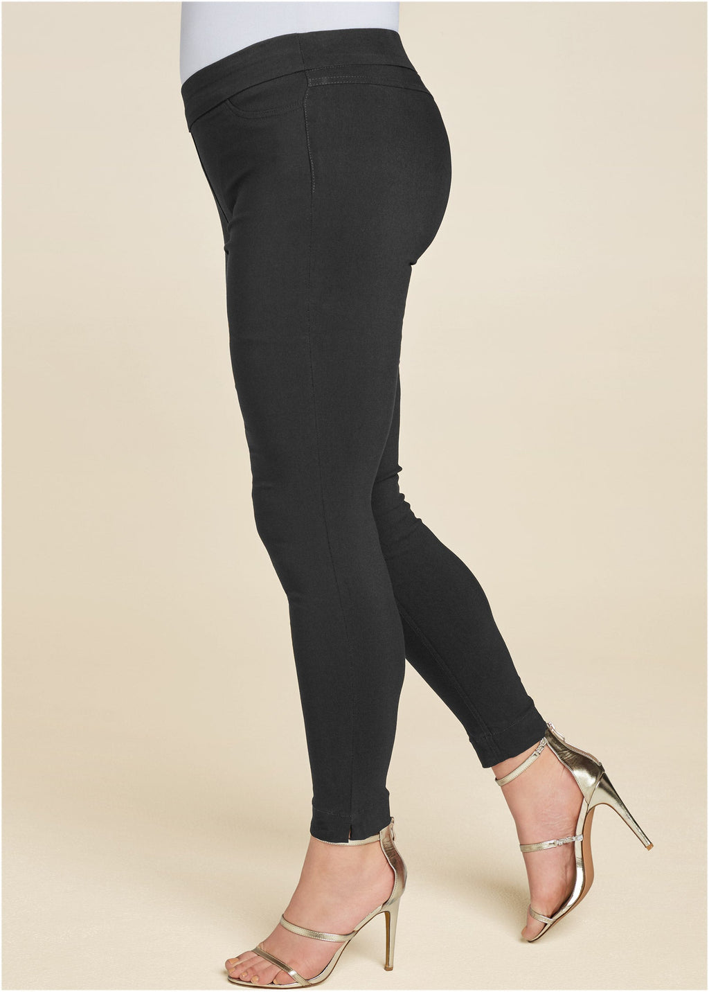Slimming Stretch Jeggings - Black