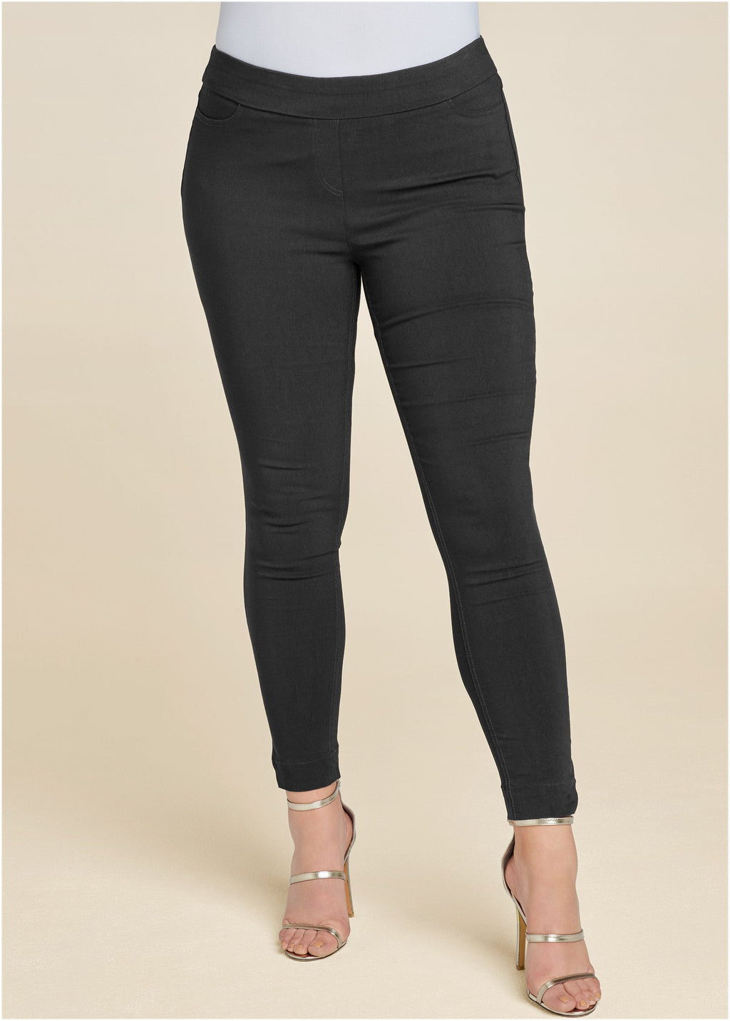 Slimming Stretch Jeggings - Black