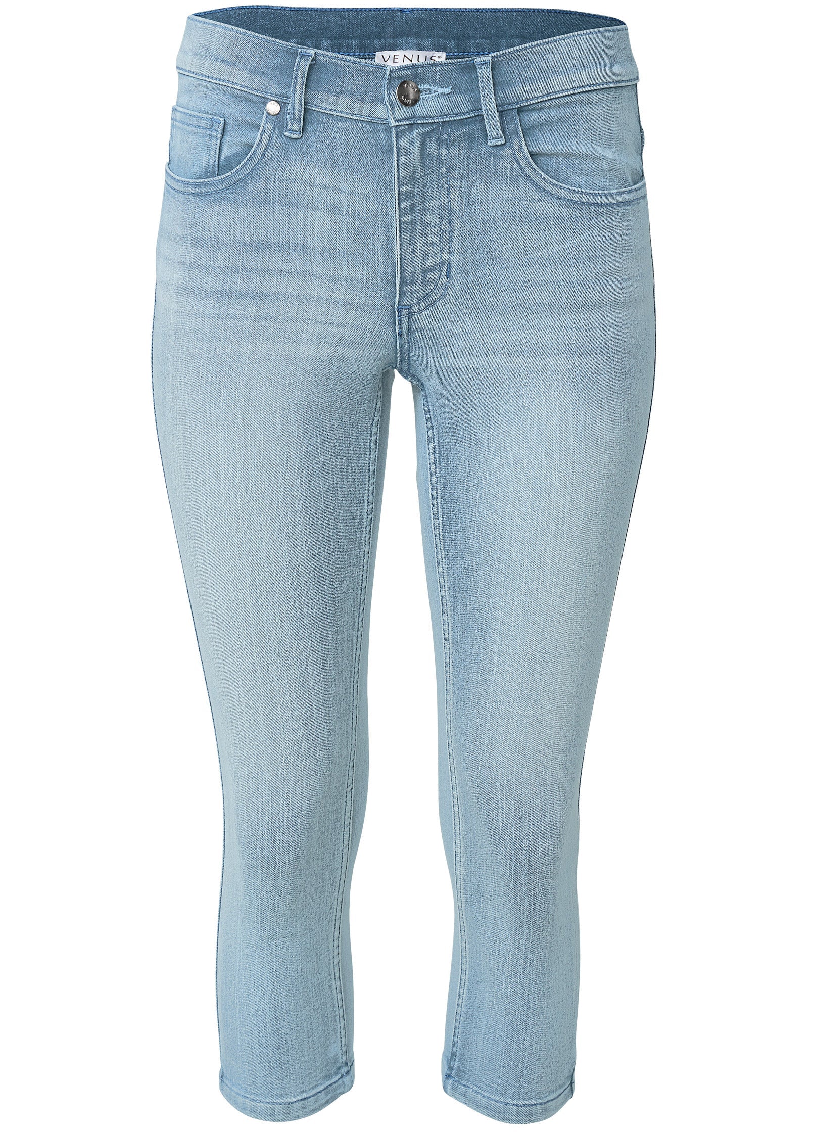 Cindy Capri Jeans - Light Wash