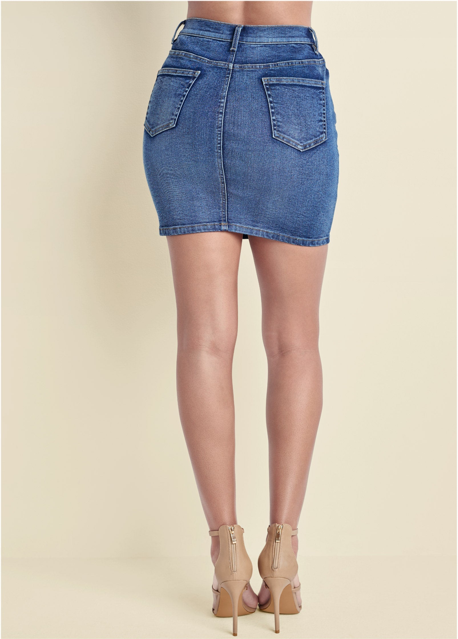 Mini Jean Skirt - Medium Wash