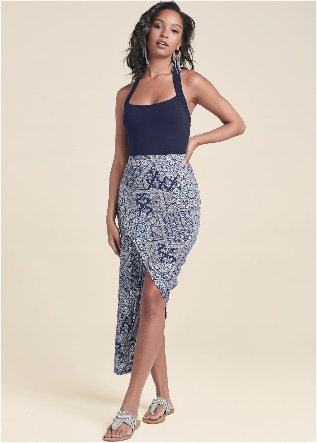 Easy Halter Top - Navy