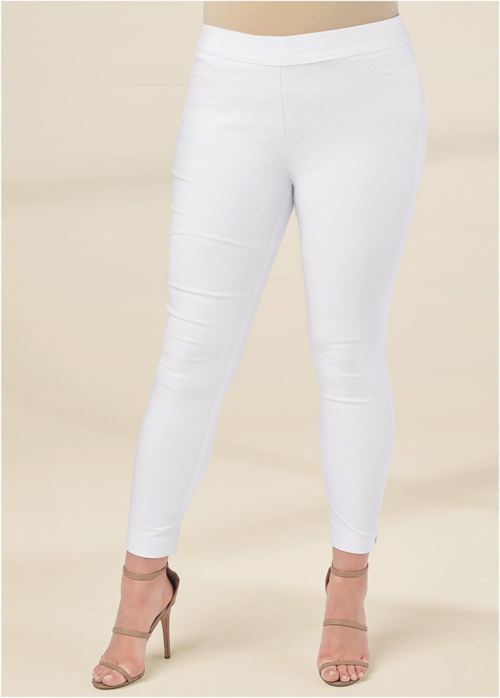 Slimming Stretch Jeggings - White