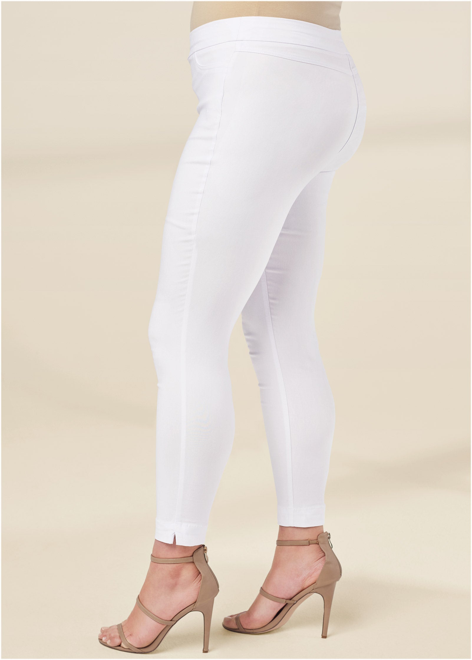Slimming Stretch Jeggings - White