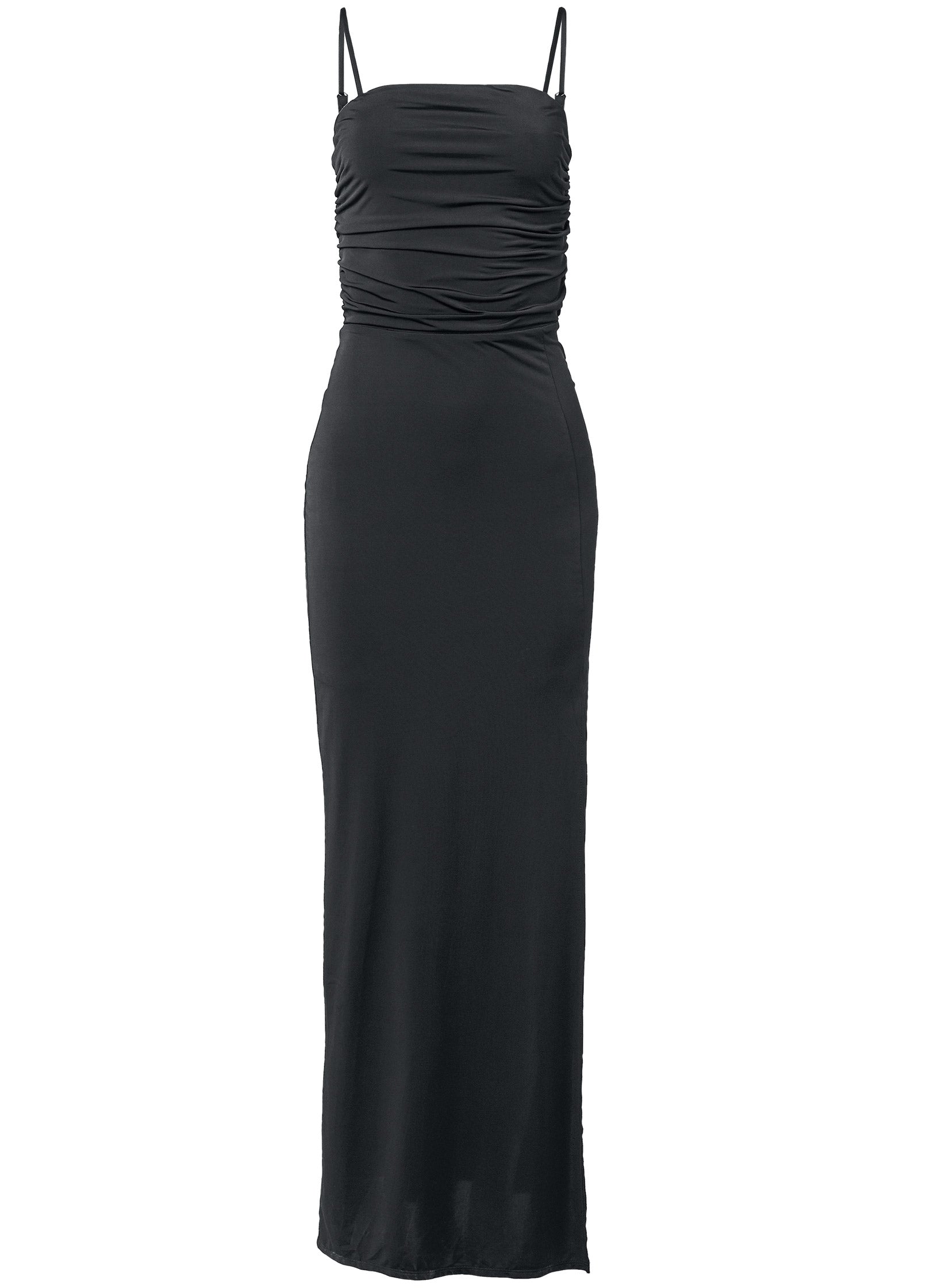 Shape Embrace High-Slit Dress - Black