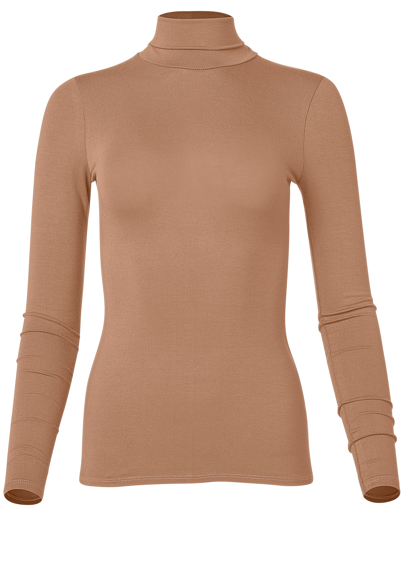 Back Cut-Out Casual Top - Camel