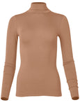 Back Cut-Out Casual Top - Camel