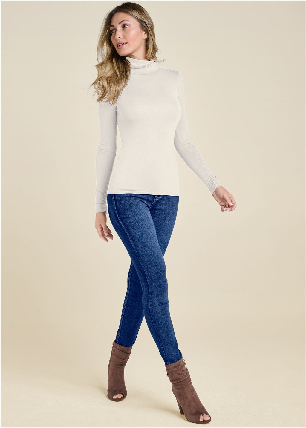 Back Cut-Out Casual Top - Off White