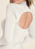 Back Cut-Out Casual Top - Off White