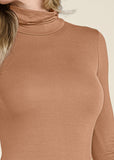 Back Cut-Out Casual Top - Camel