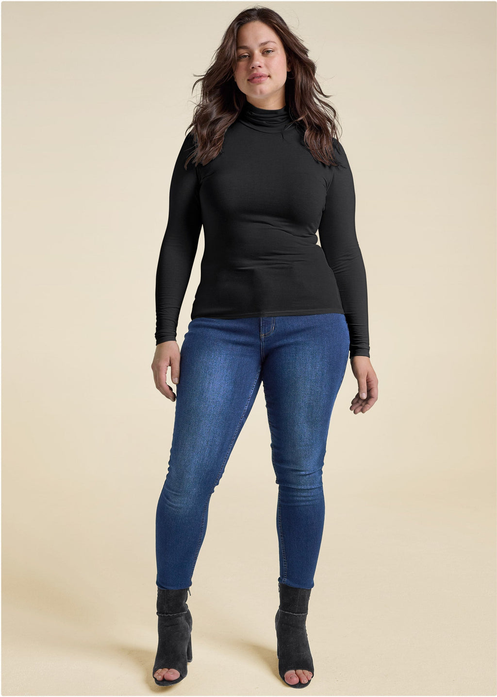 Back Cut-Out Casual Top - Black