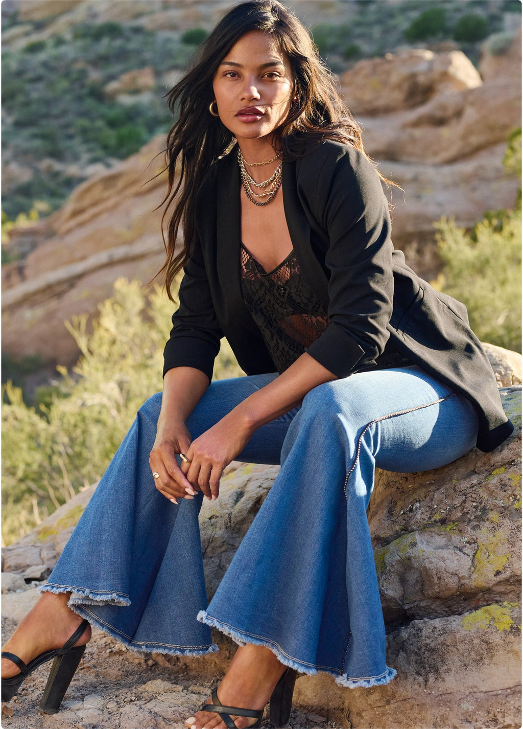 Extreme Flare Jeans - Medium Wash