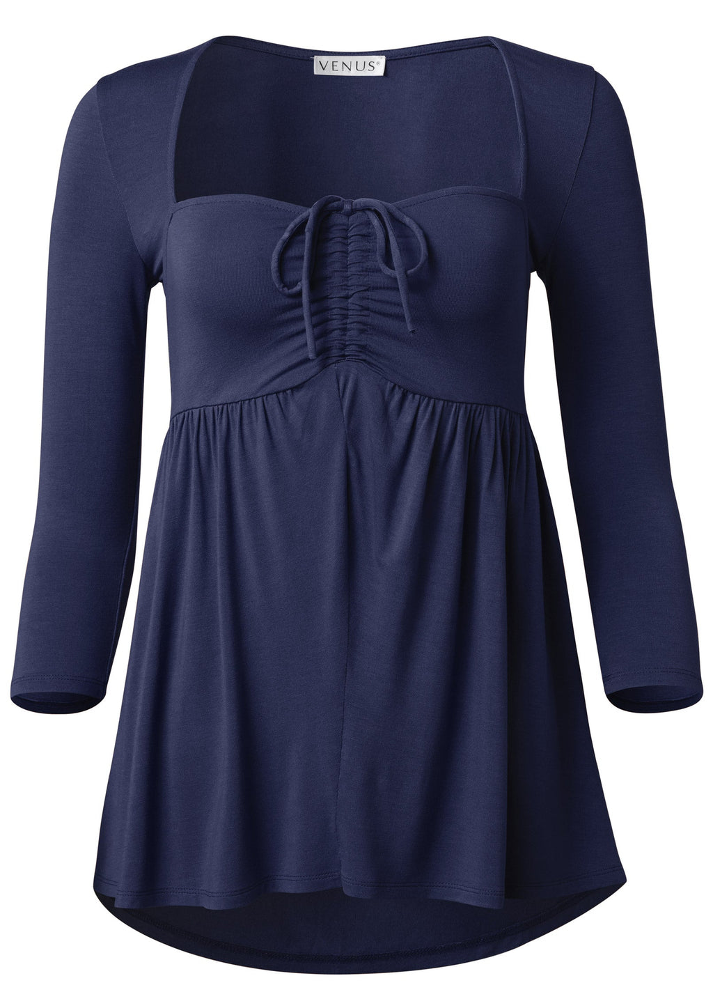 Babydoll Halter-Tie Top - Navy