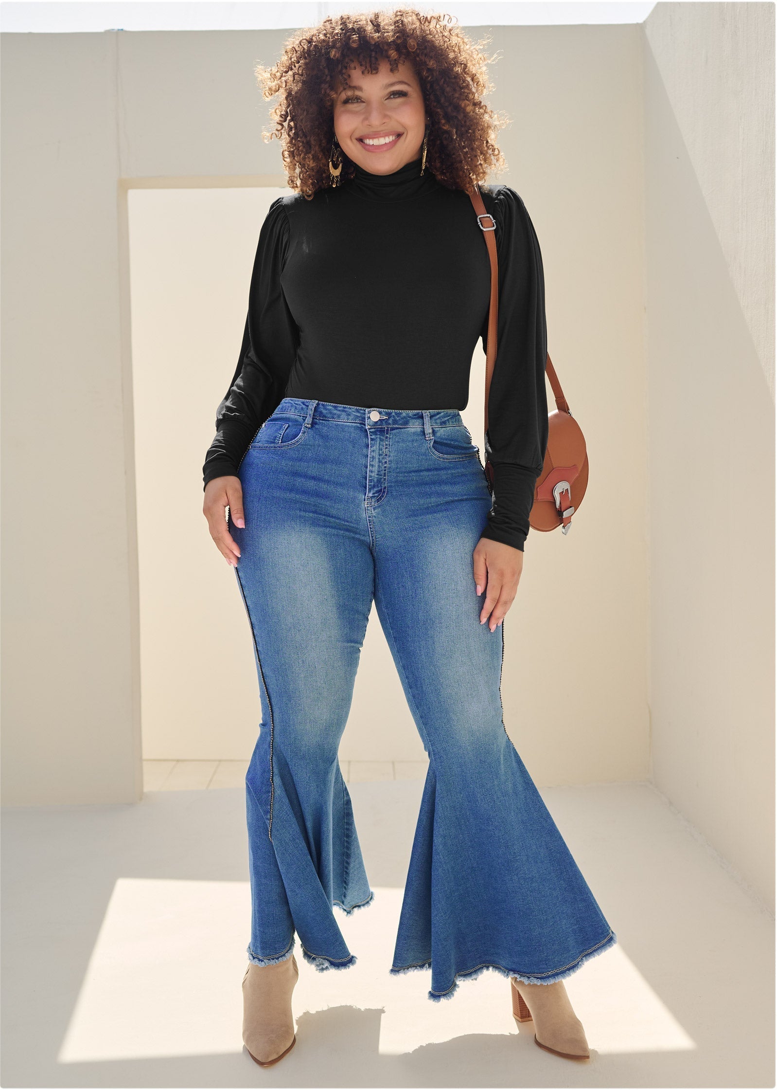 Extreme Flare Jeans - Medium Wash