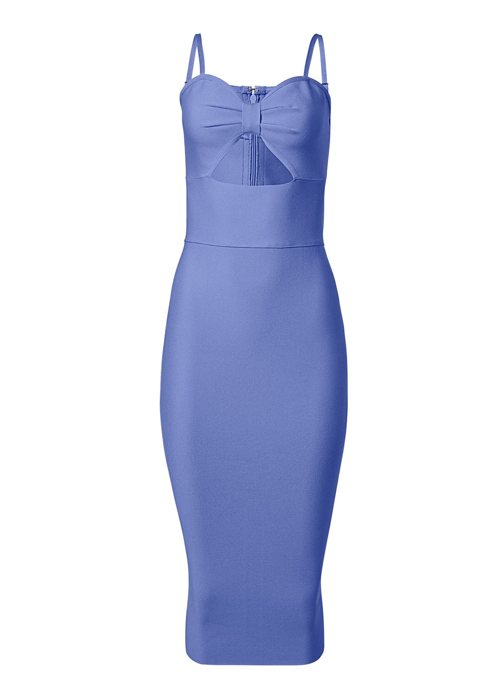 Cutout Bandage Midi Dress - Blue