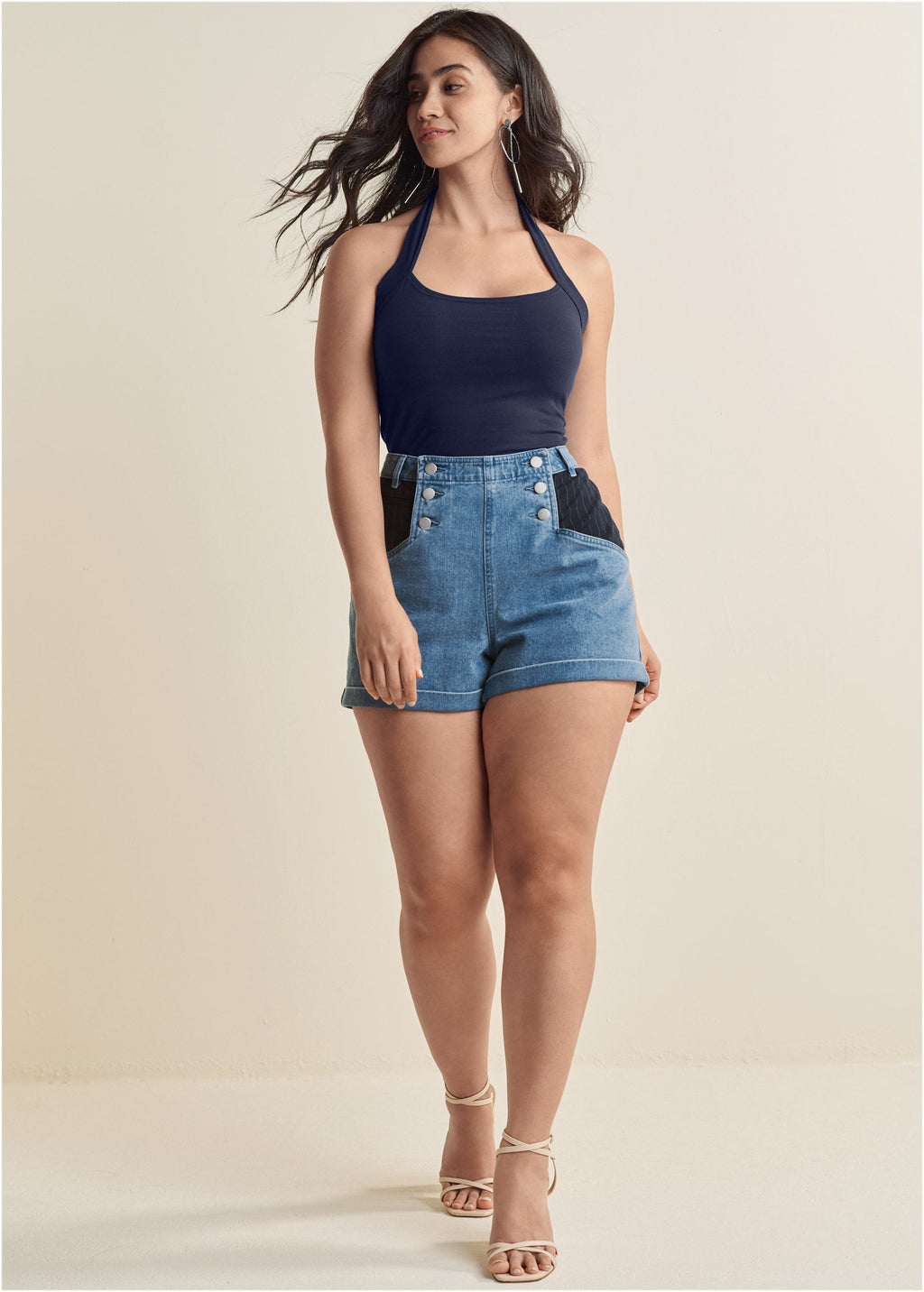 Easy Halter Top - Navy