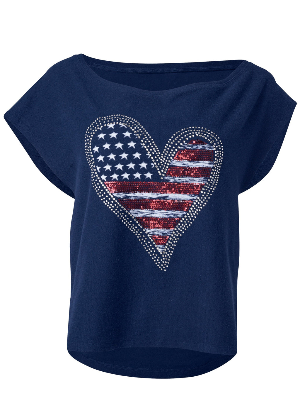 Americana Lounge Top - Navy Multi