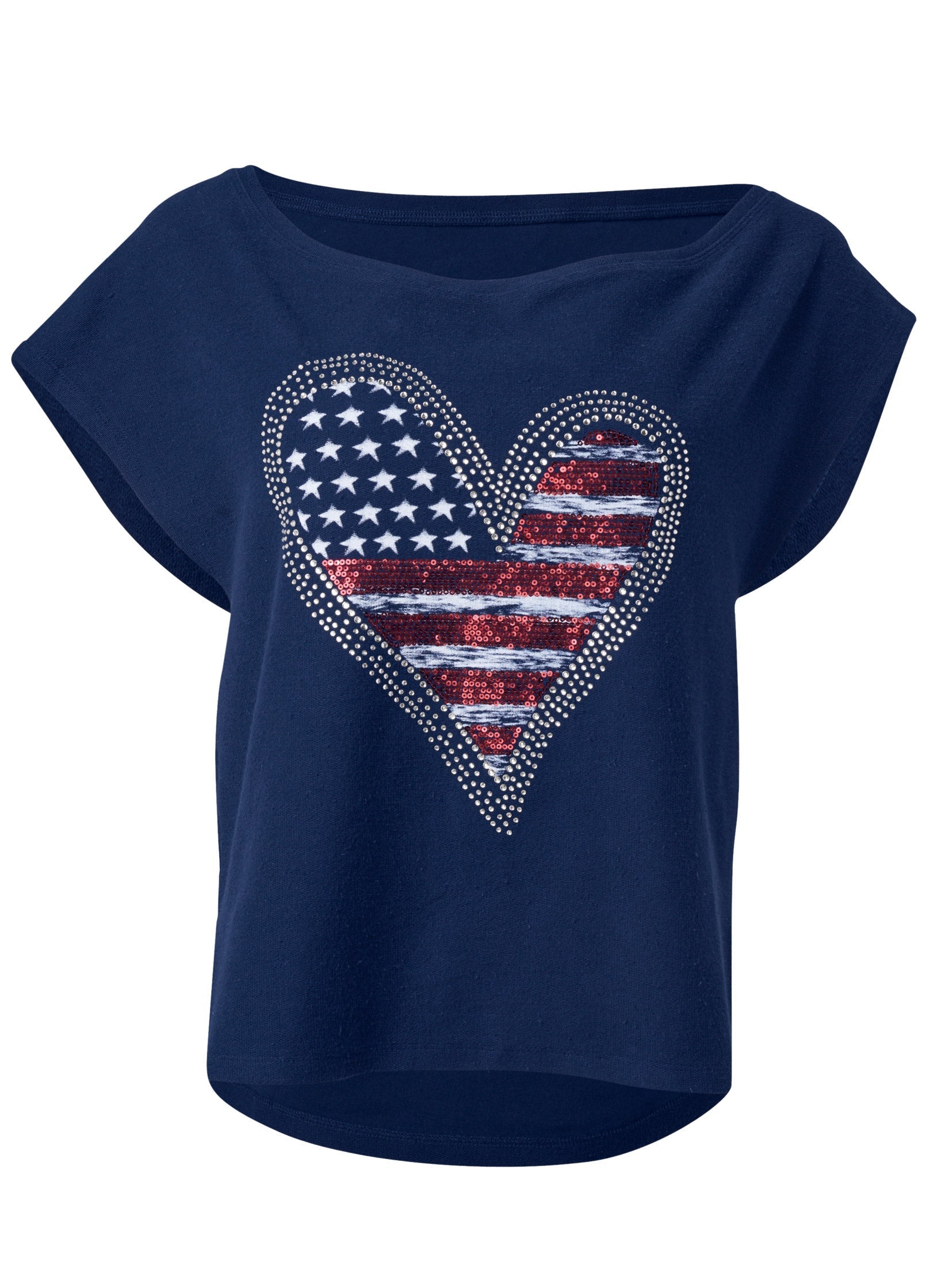 Americana Lounge Top - Navy Multi