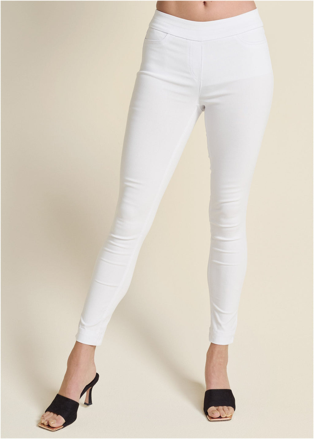 Slimming Stretch Jeggings - White