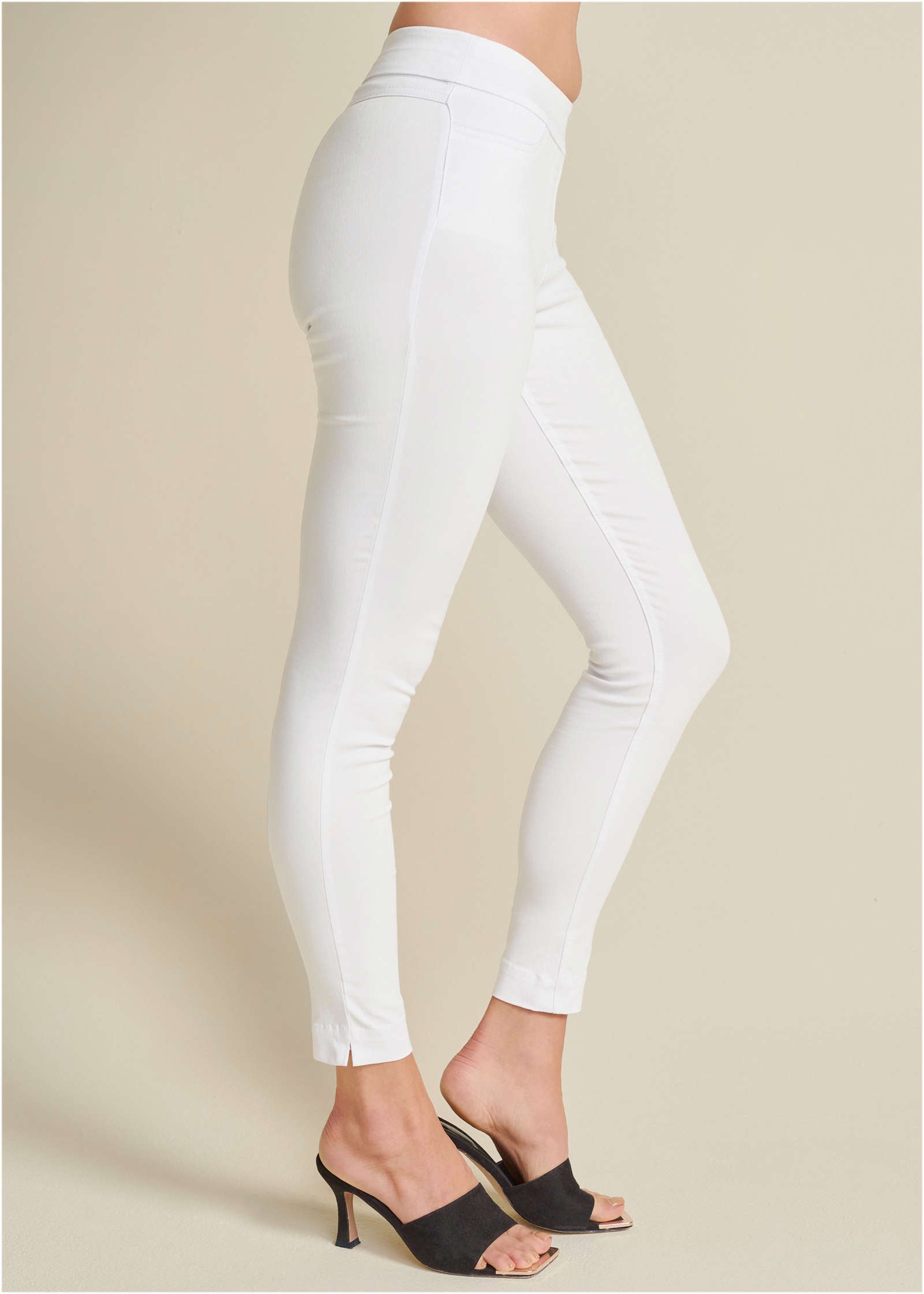 Slimming Stretch Jeggings - White