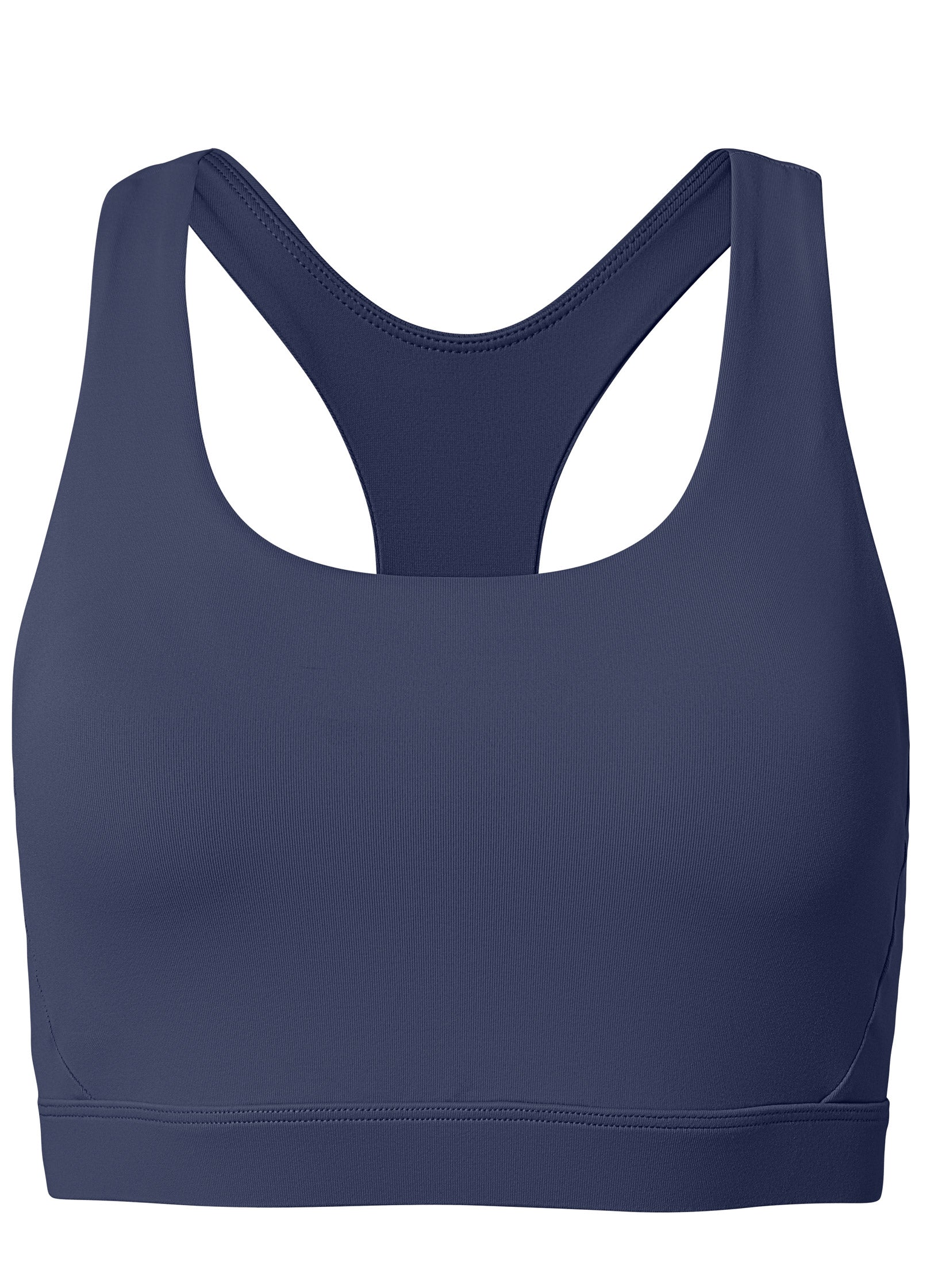 Back Keyhole Sports Bra  - Navy