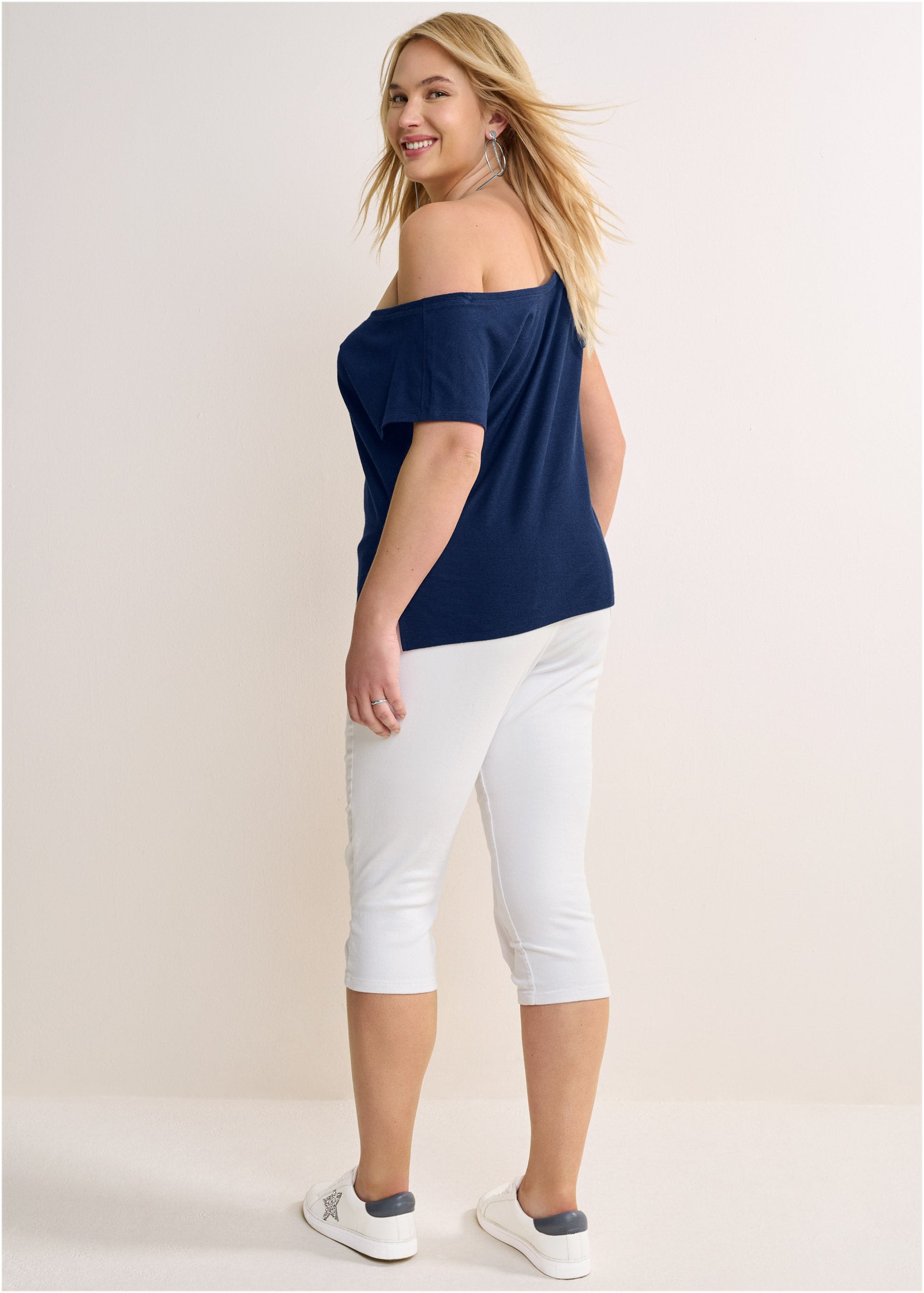 Americana Lounge Top - Navy Multi