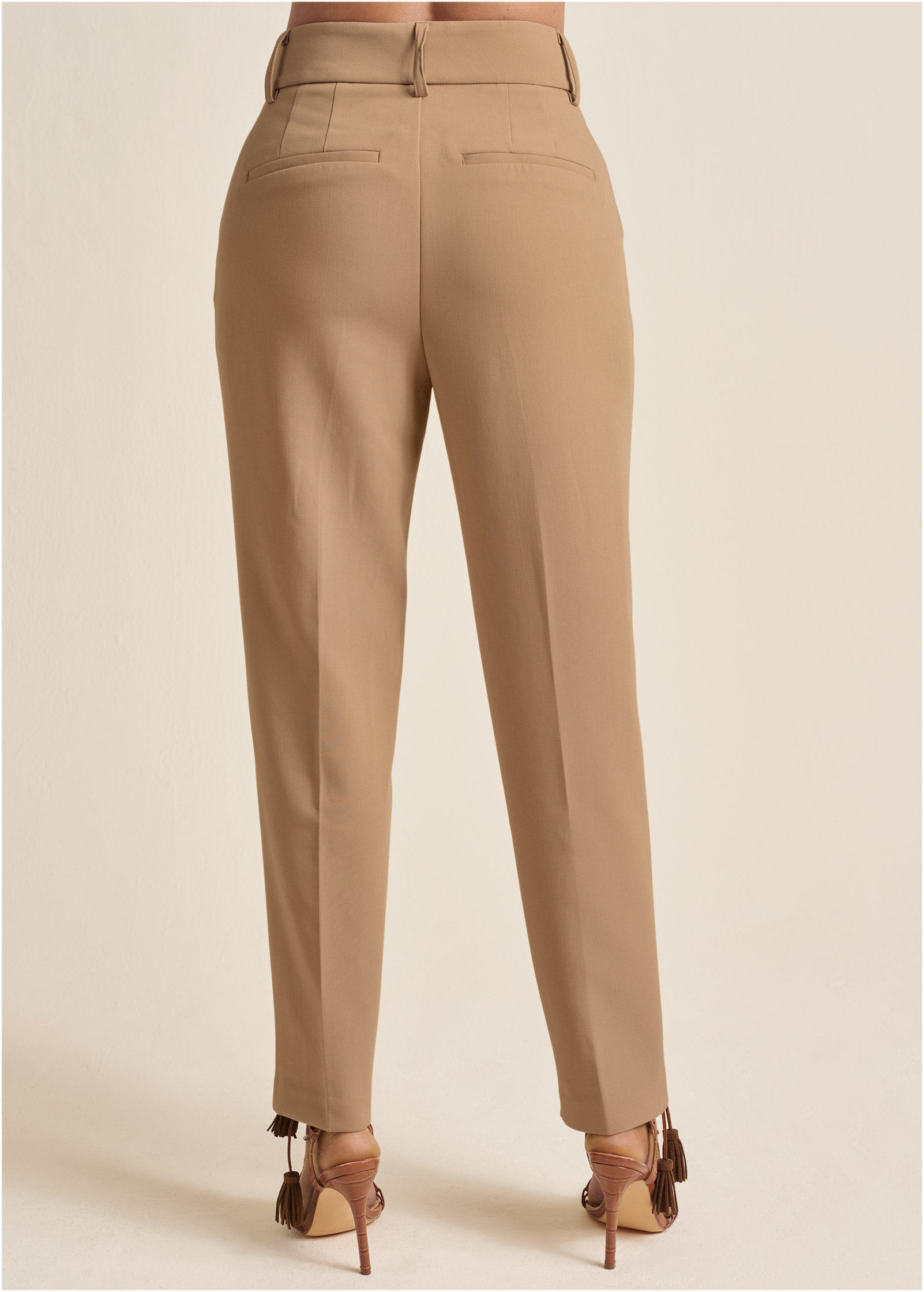 Tailored Suit Pants - Sand