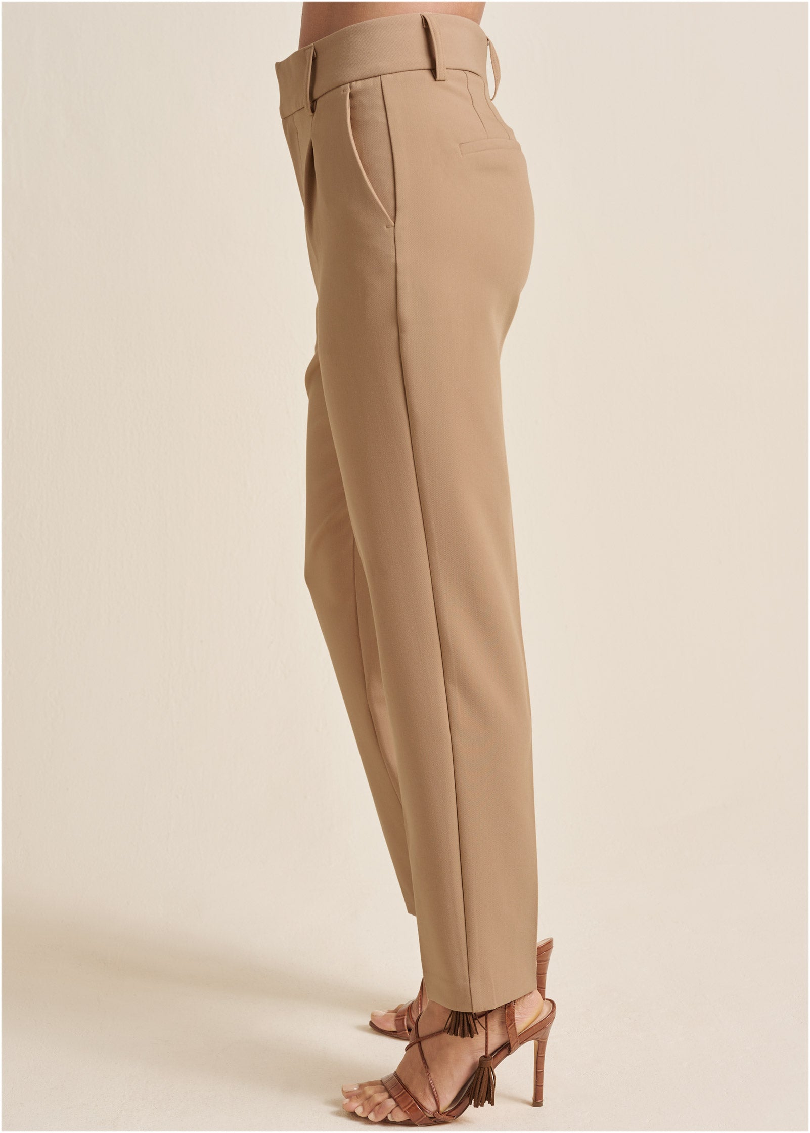 Tailored Suit Pants - Sand