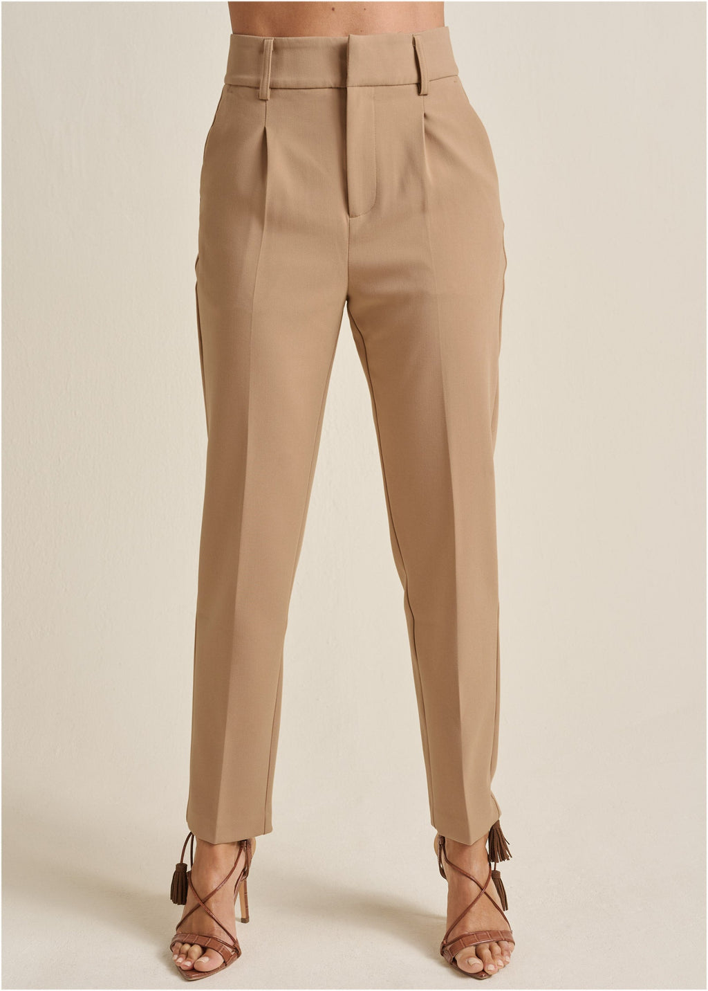 Tailored Suit Pants - Sand