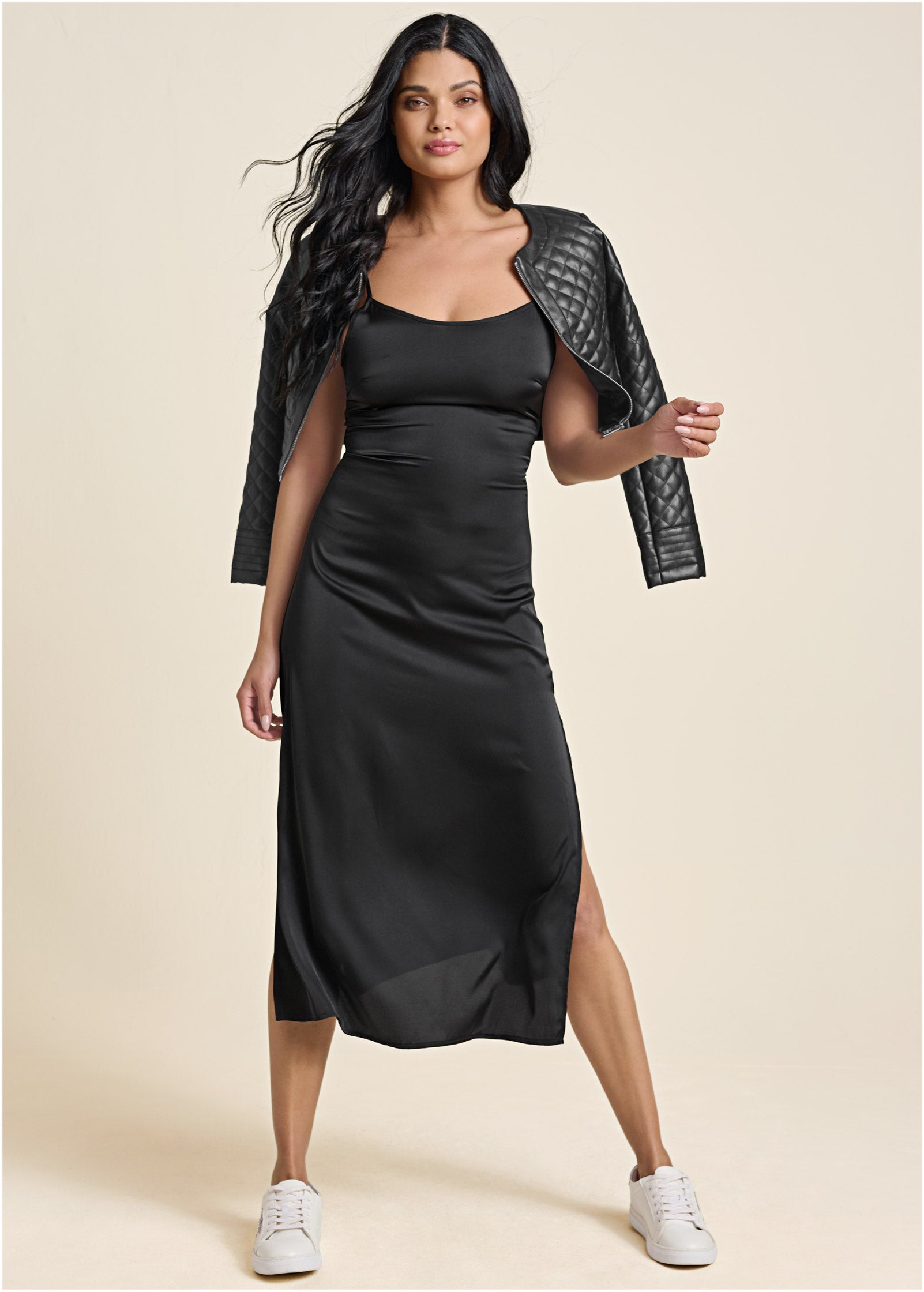 Slip Dress - Jet Black