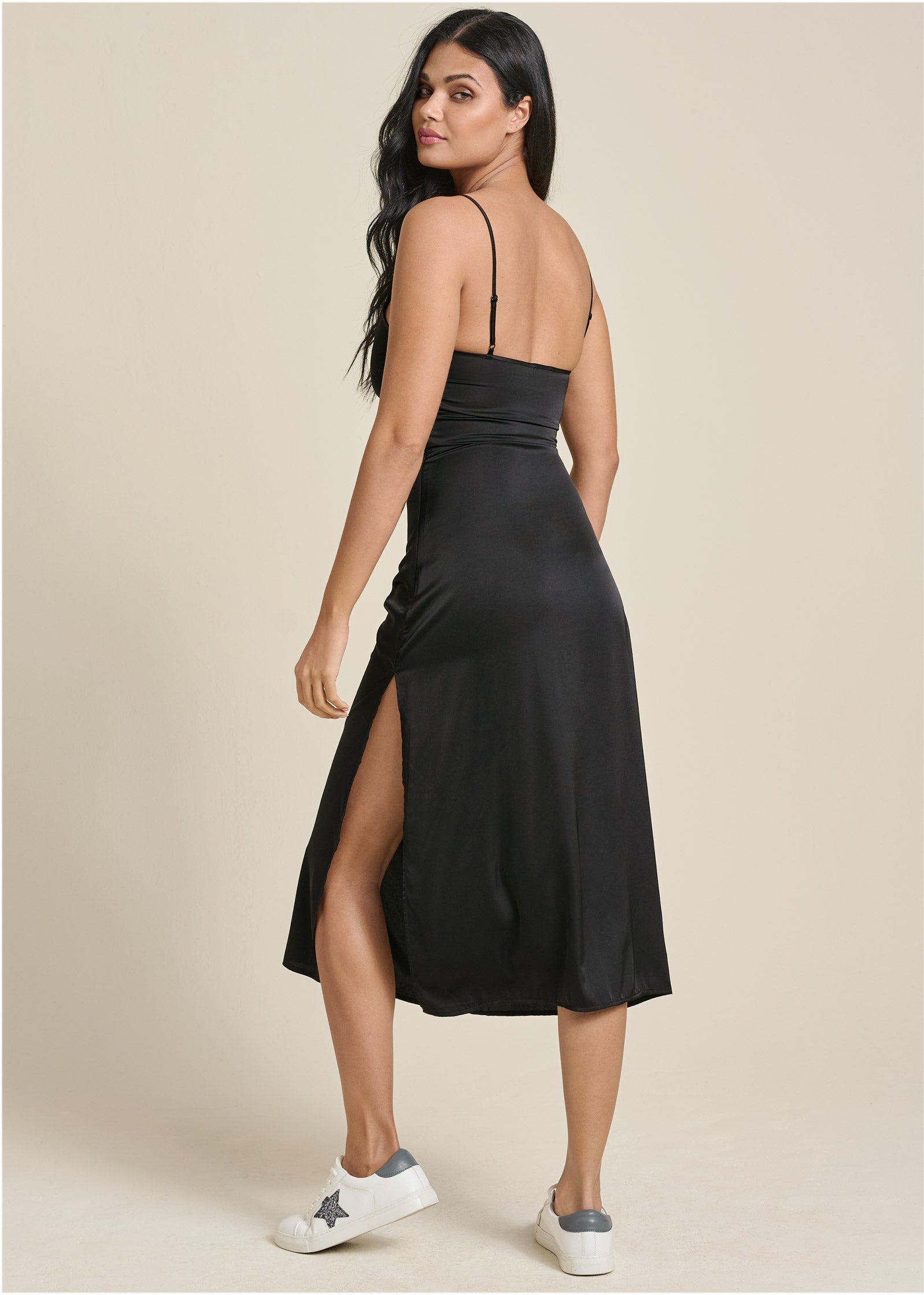 Slip Dress - Jet Black
