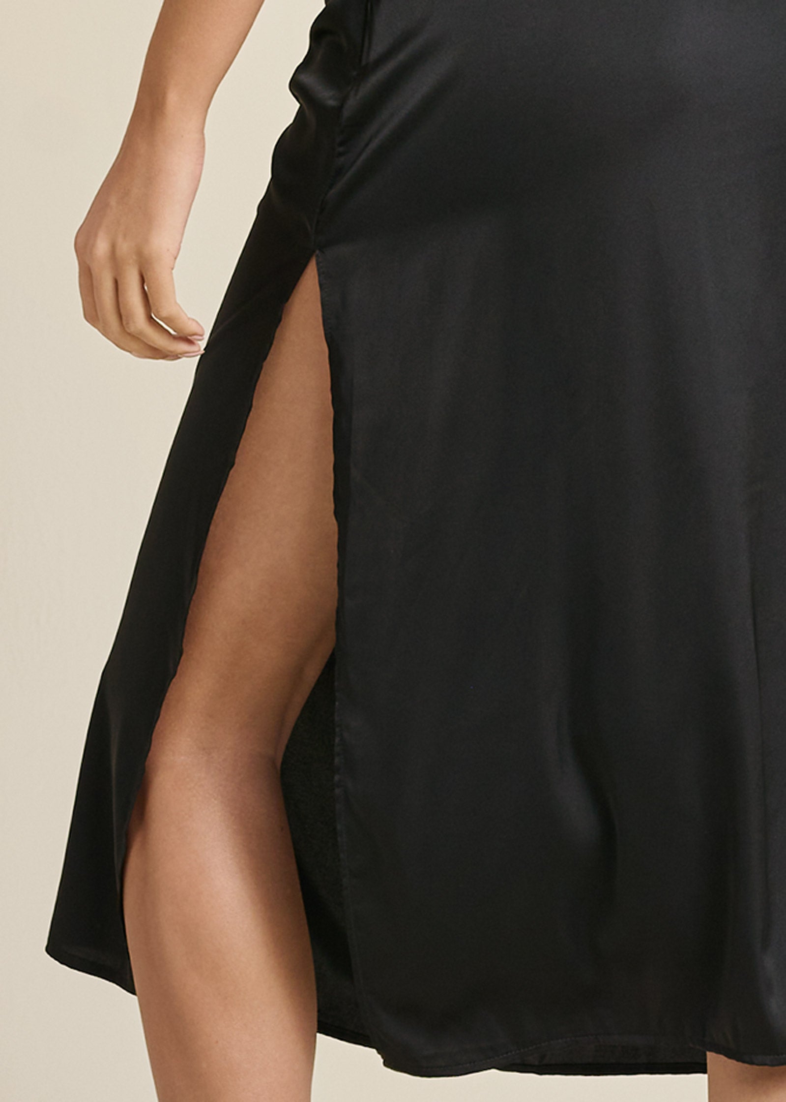 Slip Dress - Jet Black