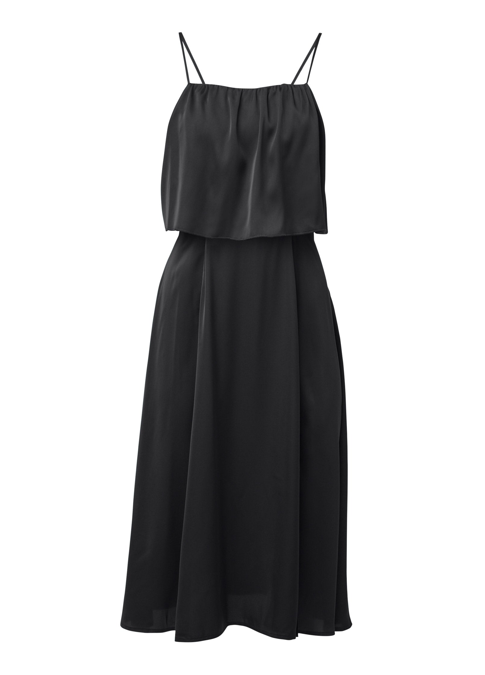 Overlay Midi Dress - Jet Black