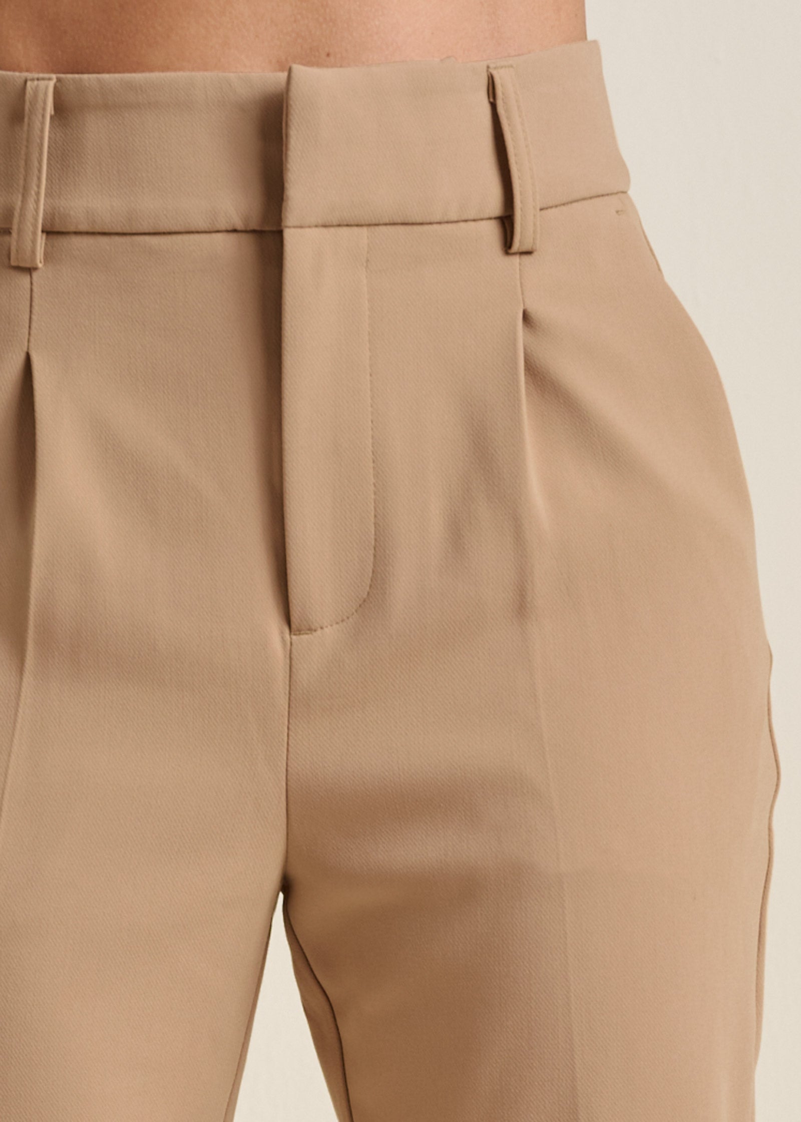 Tailored Suit Pants - Sand