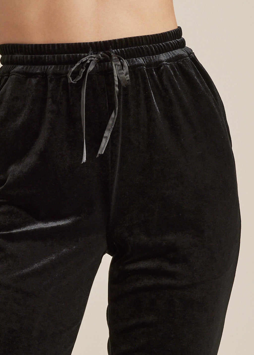 Velveteen Pull On Pants - Jet Black