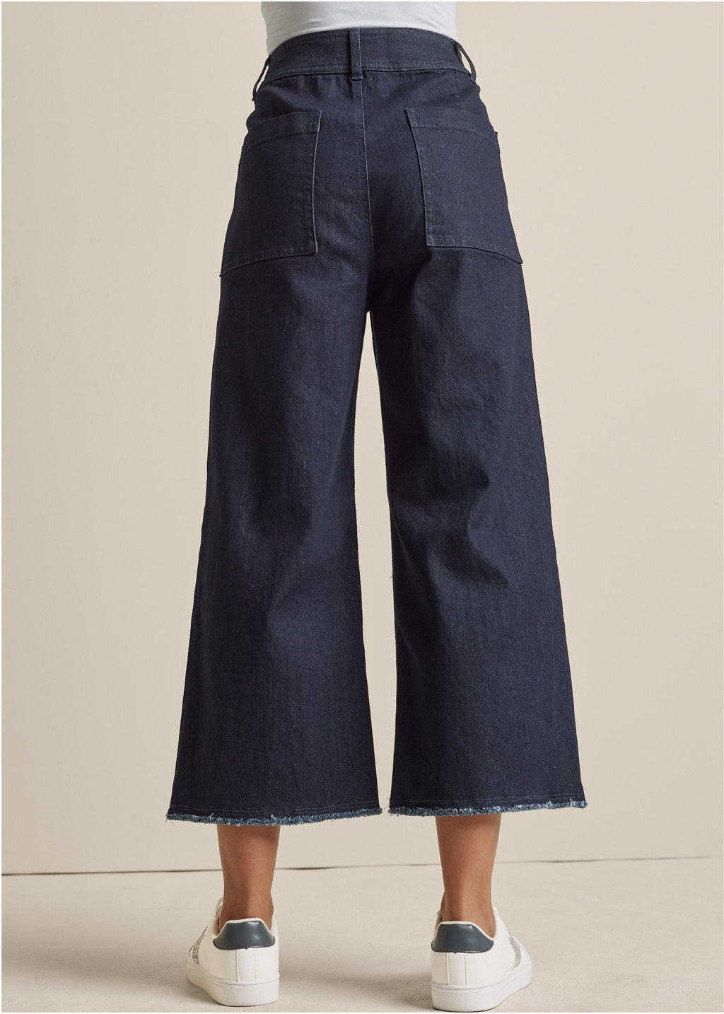 High Rise Wide Leg Jeans - Dark Wash