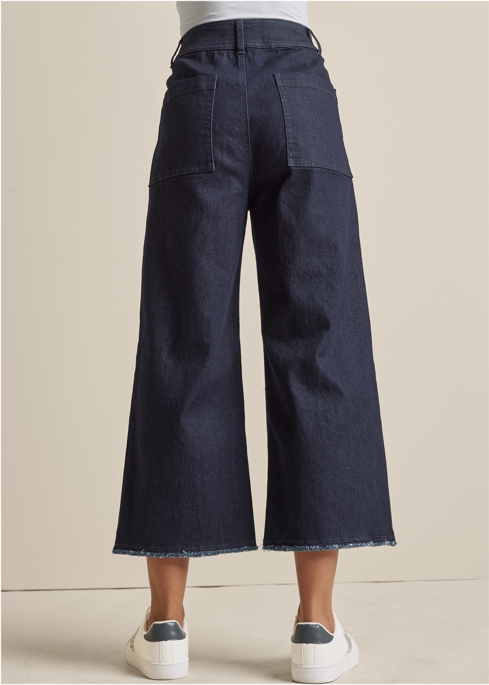 High Rise Wide Leg Jeans - Dark Wash
