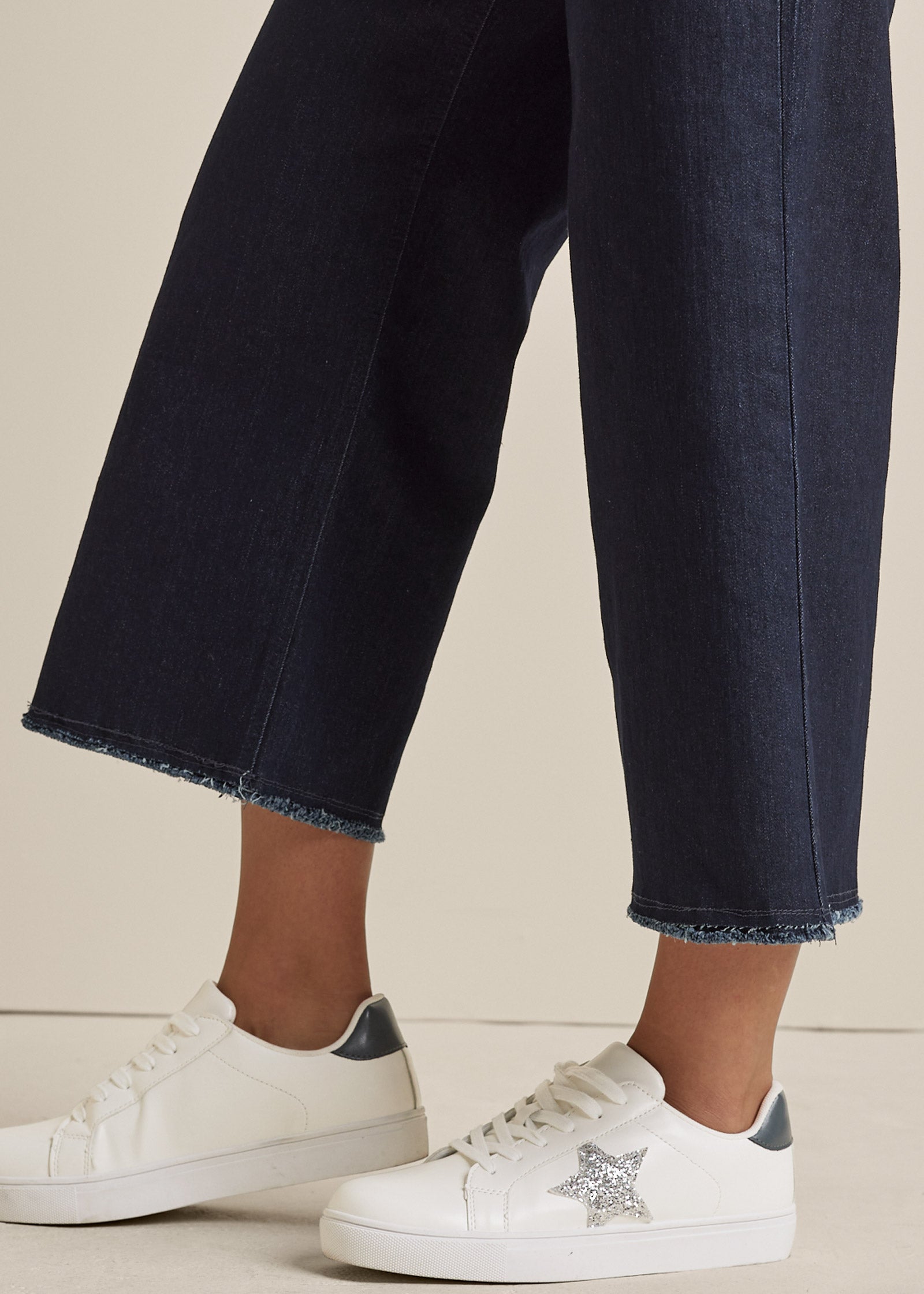 High Rise Wide Leg Jeans - Dark Wash