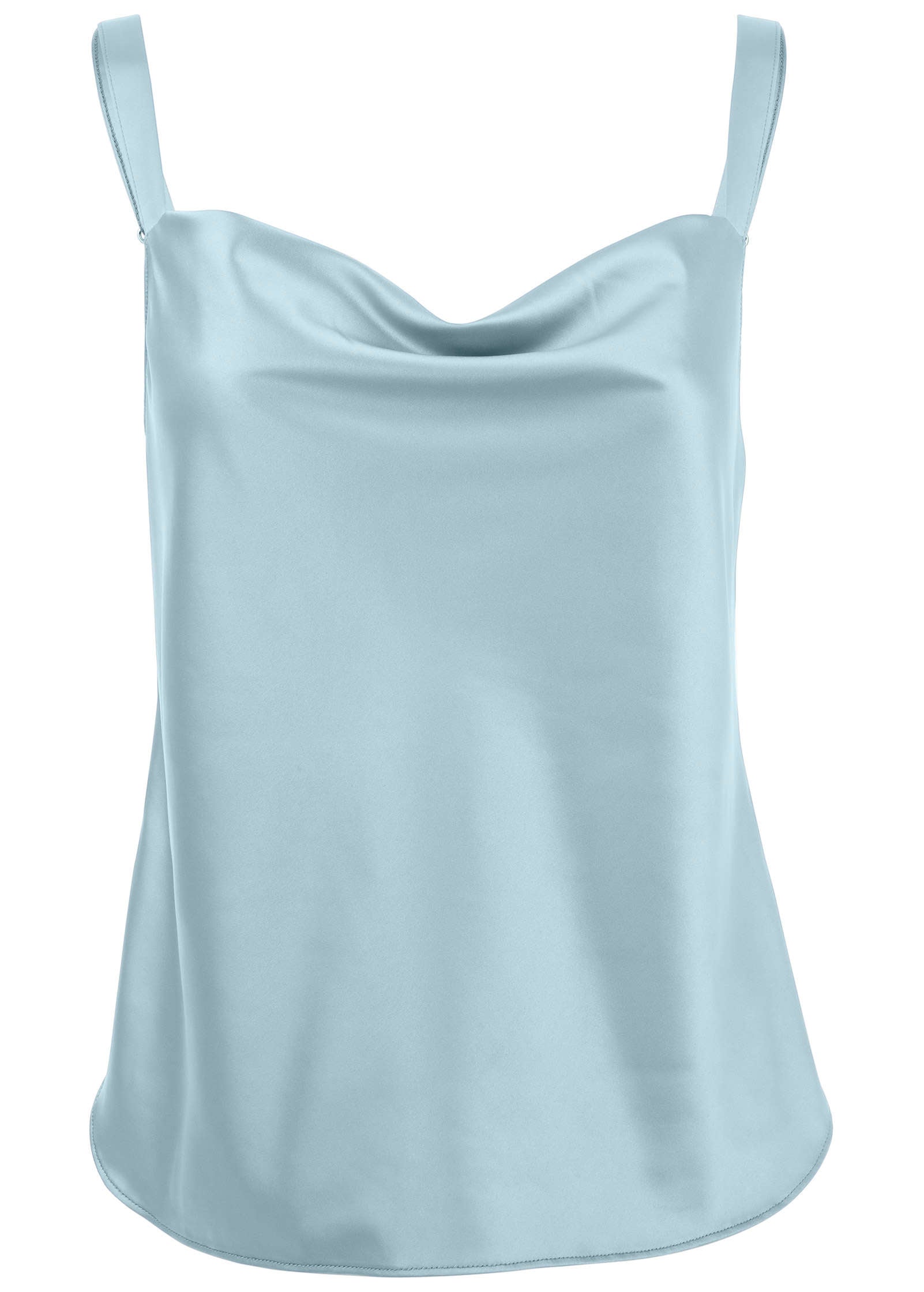 Cowl Neck Tank - Light Blue