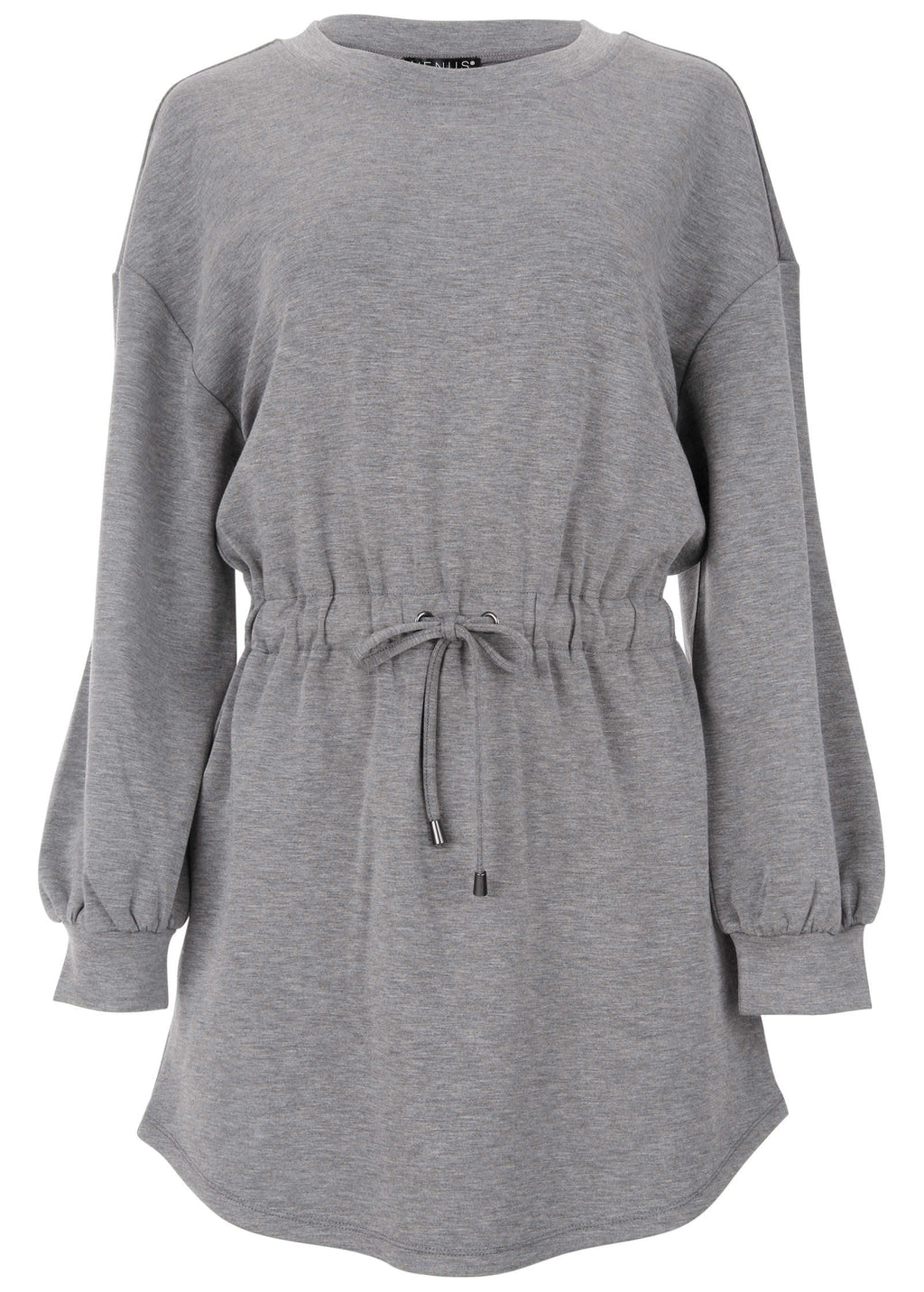 Double Knit Sleeved Dress - Medium Heather Grey
