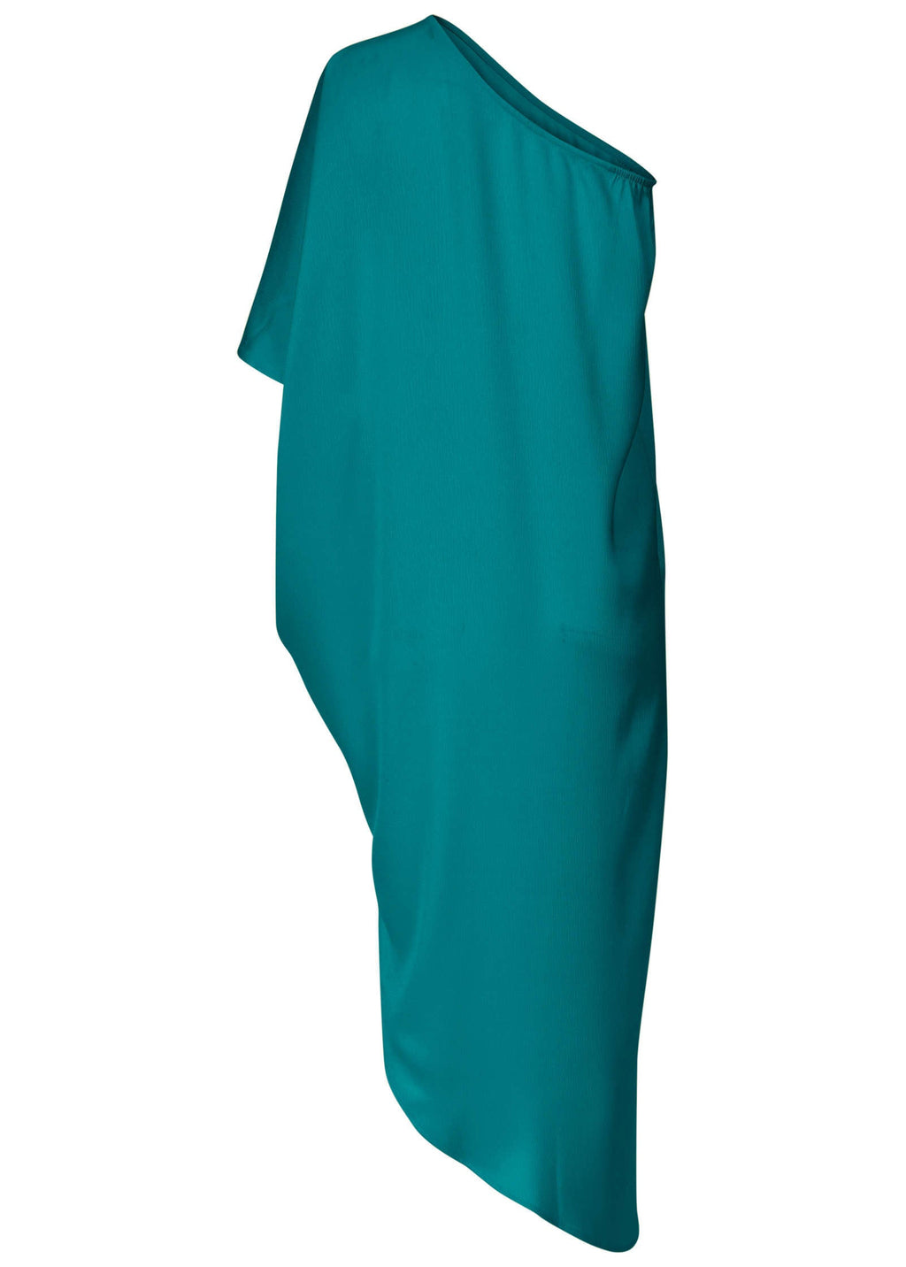 One-Shoulder Kaftan Dress - Teal