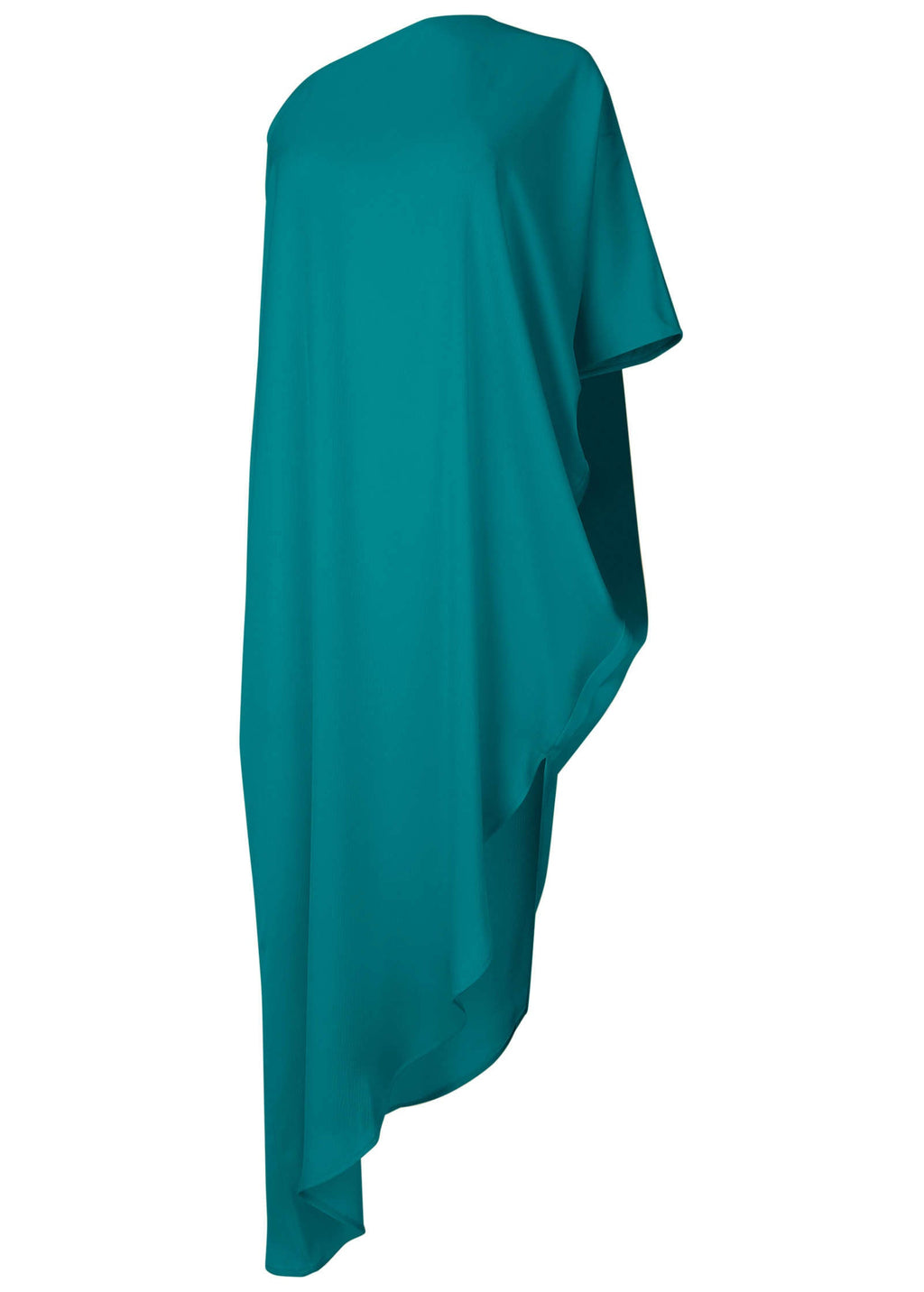 One-Shoulder Kaftan Dress - Teal