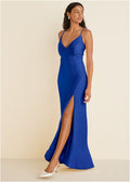 Matte Jersey Maxi Dress - Blue