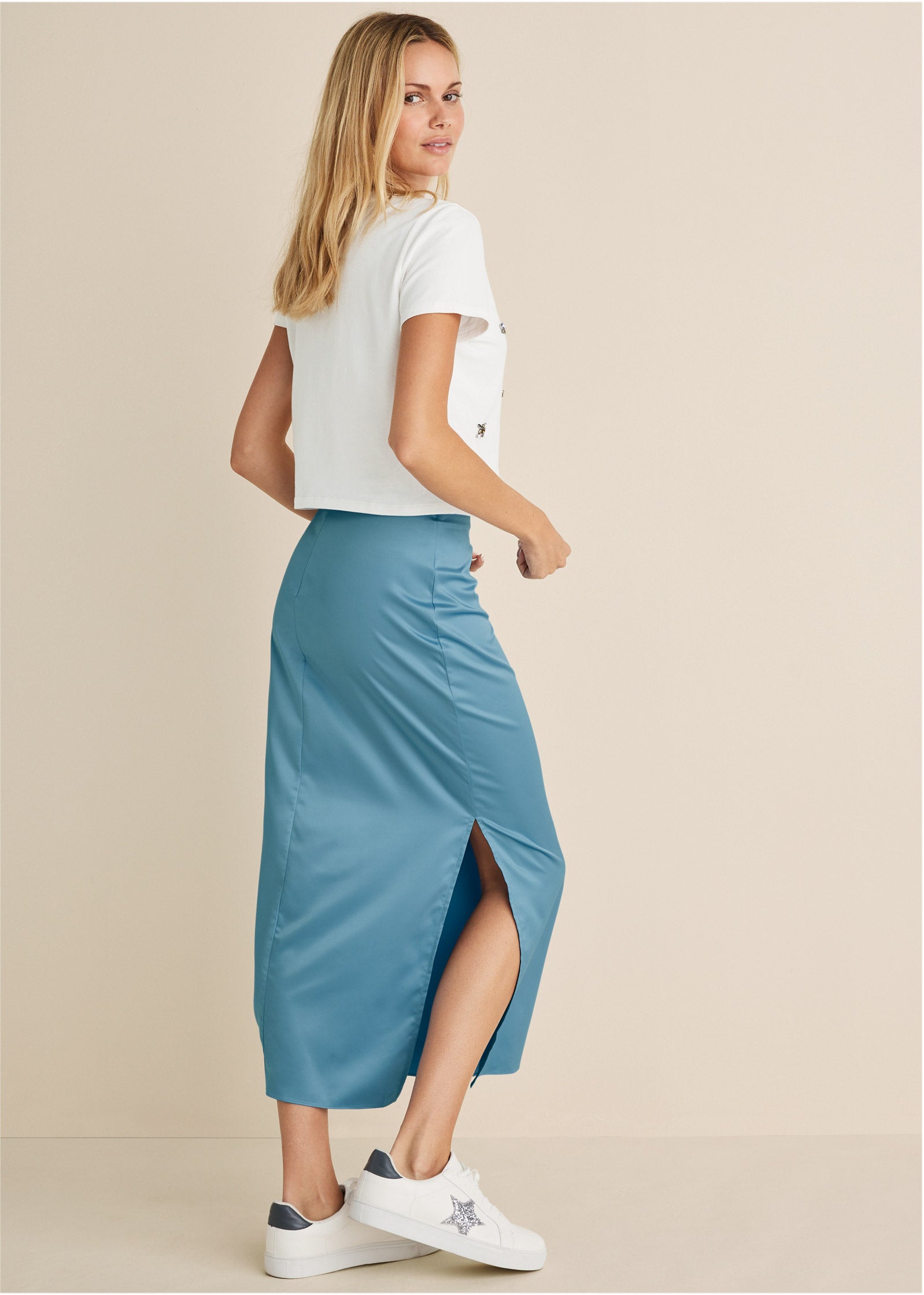 Embellished Tee - Cloud Dancer