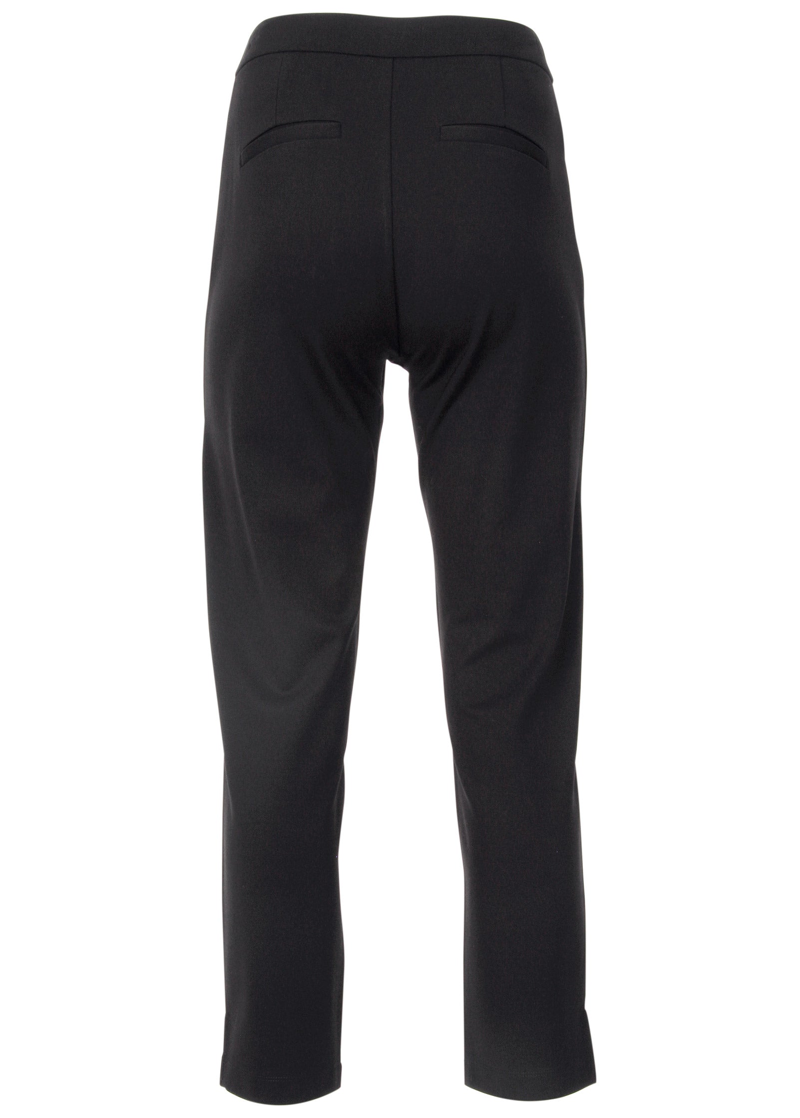 Smoothing Ponte Straight Leg Pants - Jet Black