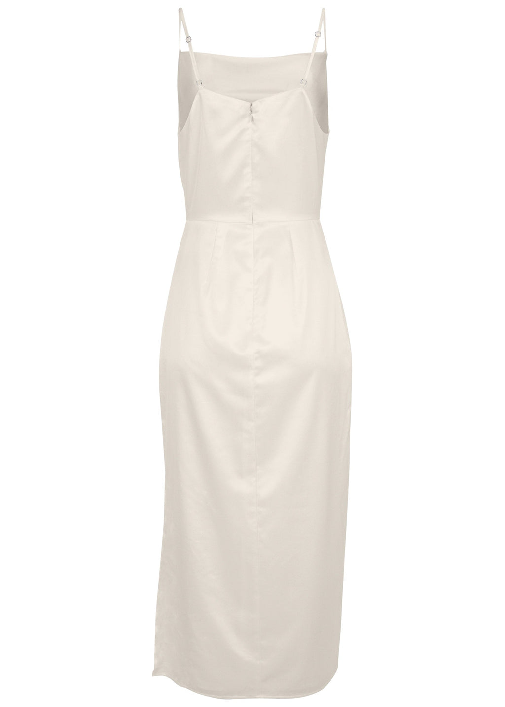 Cowl Neck Slip Dress - Off White
