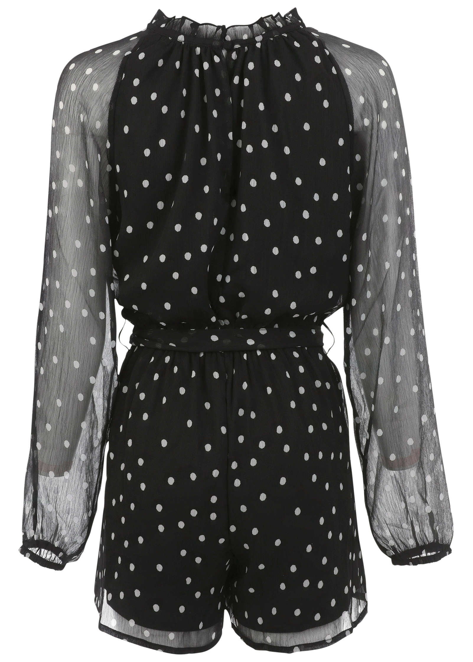 Crinkle Chiffon Romper - Dolce Vita Dot