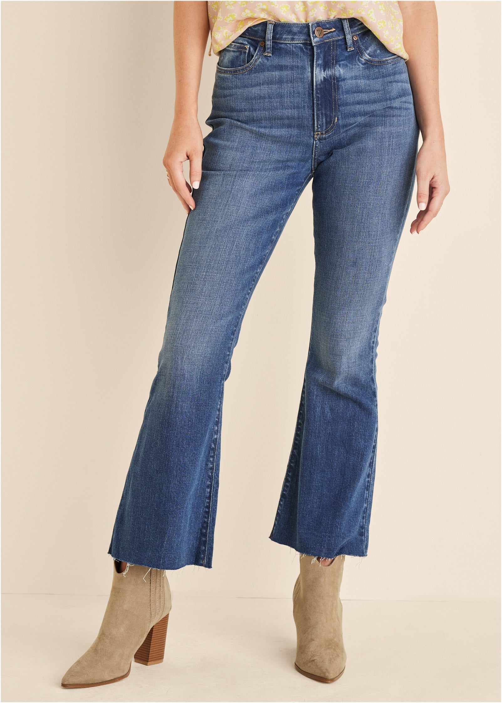 Brigitte Kick Flare Jeans - Medium Wash
